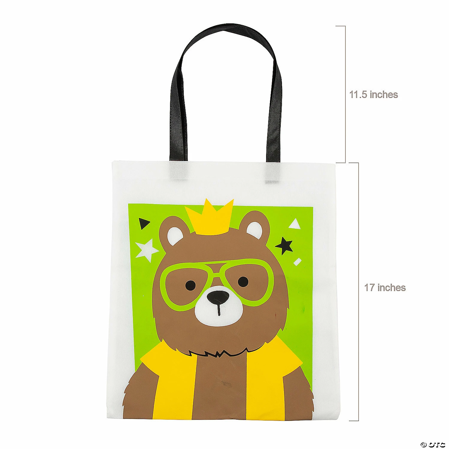 Outlet π 15" x 17" Large Party Animal Nonwoven Tote Bags - 12 Pc. 𧨠- Image 2