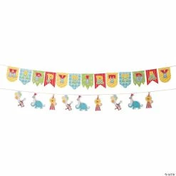 Cheap 🔥 1st 🎂 Birthday Circus Garland - 2 Pc. ✔️