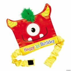 Cheapest ๐ฏ 1st ๐ฅณ Birthday Mini Monster Party Hat โจ