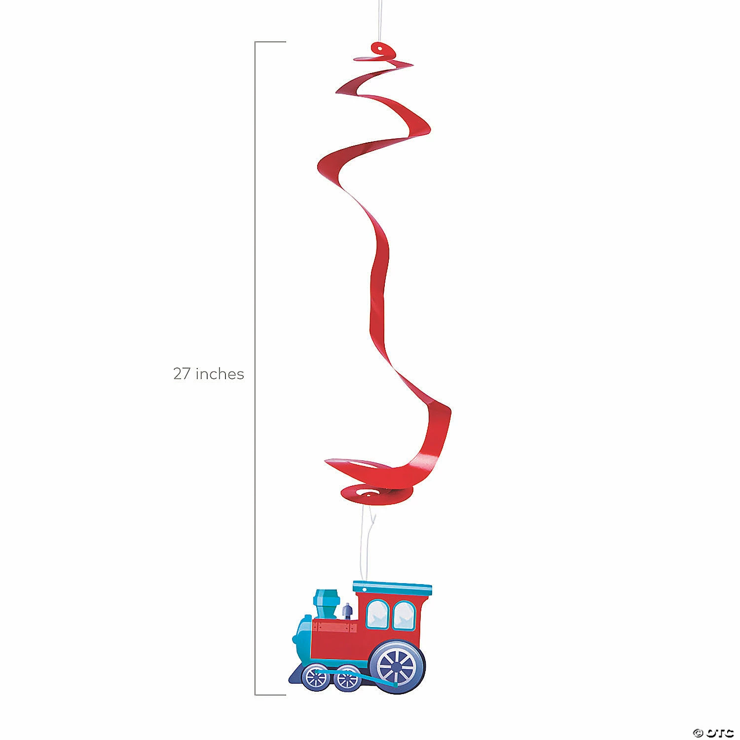 Best deal π 27" Train Hanging Swirls - 12 Pc. π - Image 2