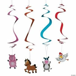 Flash Sale ✔️ 30" Farm Party Hanging Swirl Decorations - 12 Pc. 😍
