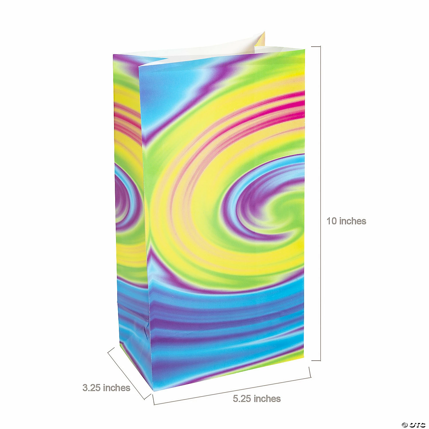 Brand new π 5 1/4" x 10" Tie-Dyed Treat Bags - 12 Pc. β¨ - Image 2