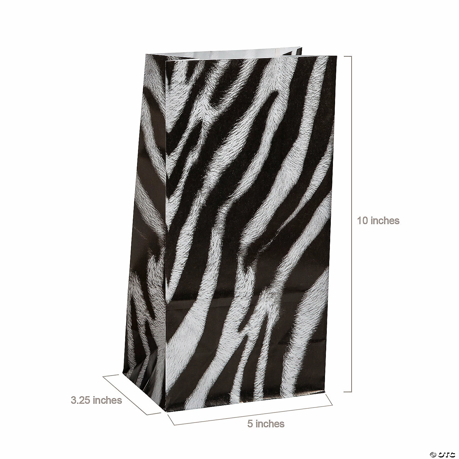 Best deal β 5" x 10" Animal Print Paper Treat Bags - 12 Pc. π - Image 2