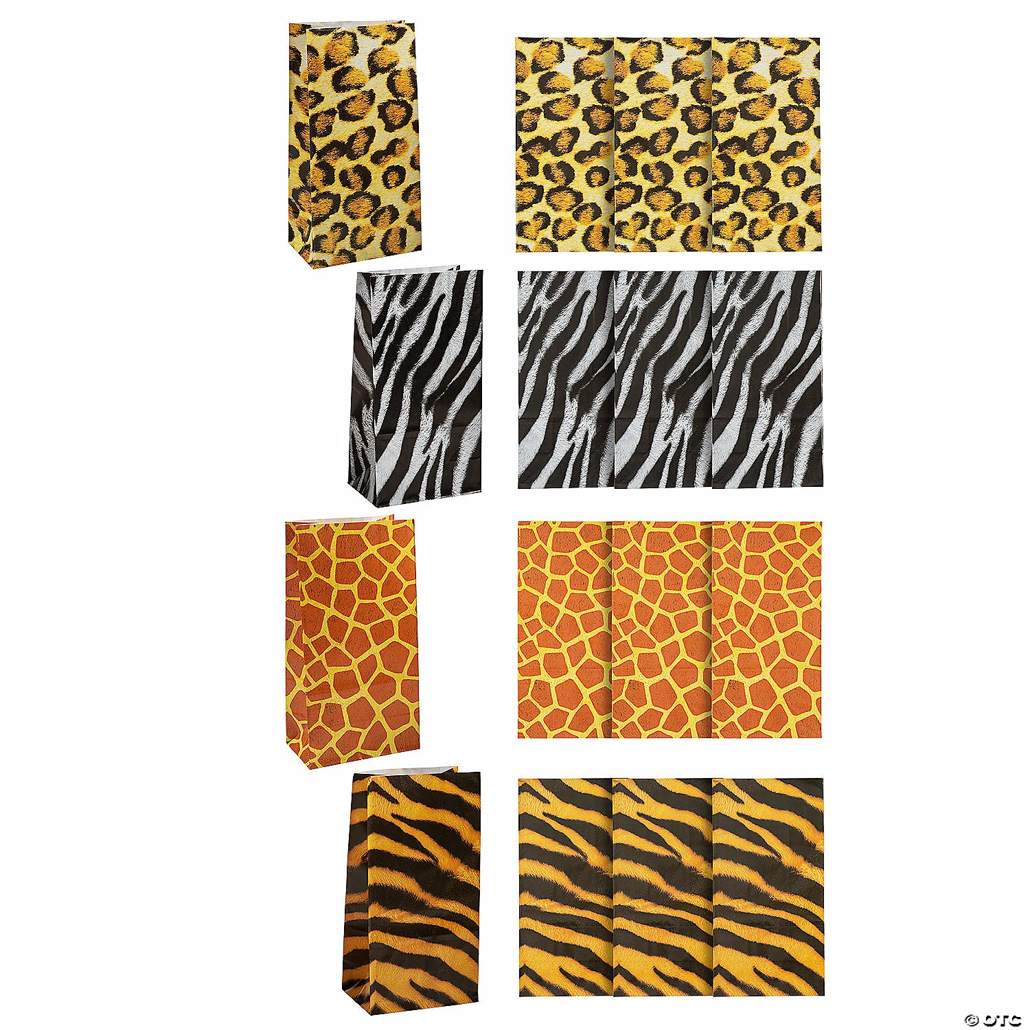 Best deal β 5" x 10" Animal Print Paper Treat Bags - 12 Pc. π