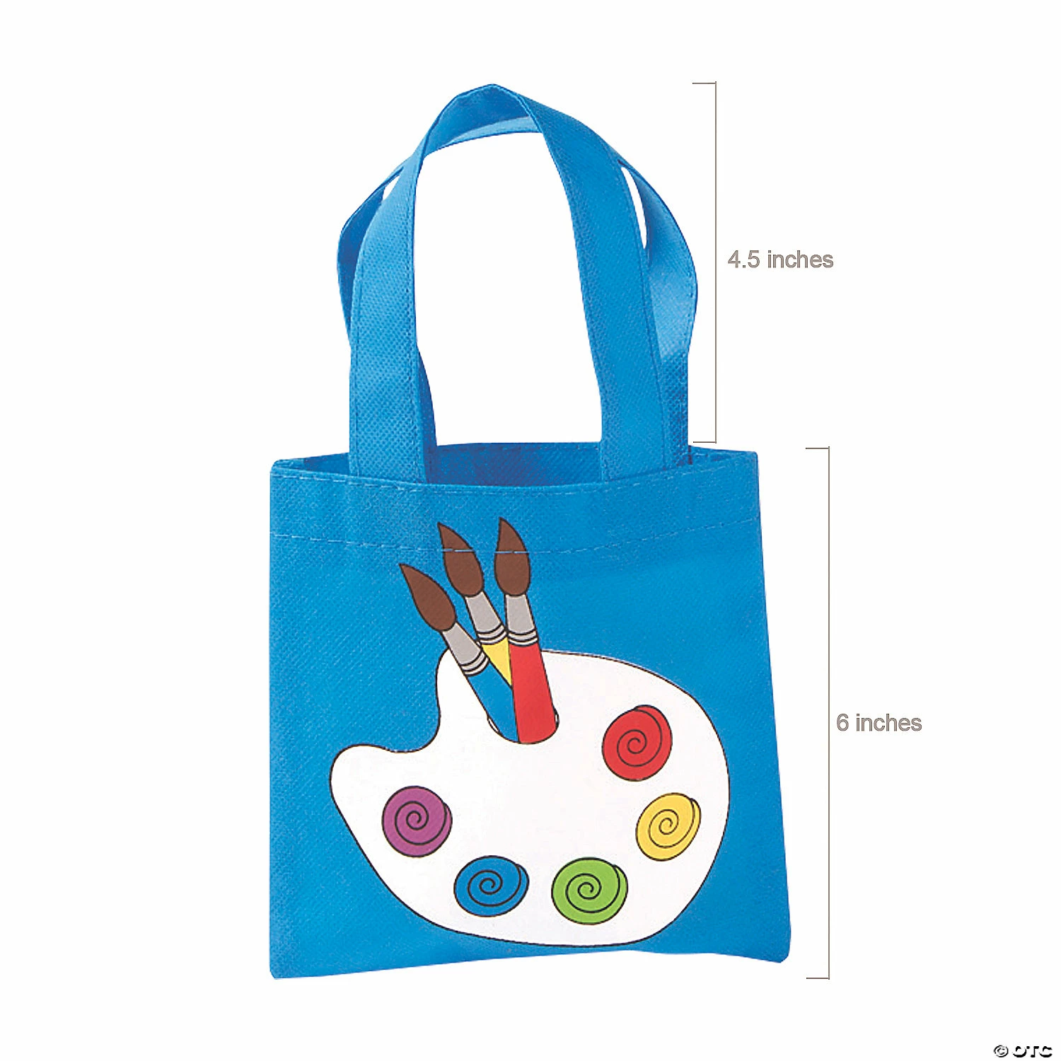 Promo π 6" x 6" Mini Little Artist Nonwoven Tote Bags - 12 Pc. π - Image 2
