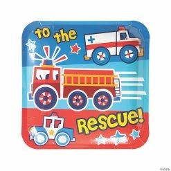 Brand new 🥰 9" Little Hero Square Paper Dinner Plates - 8 Ct. ✔️