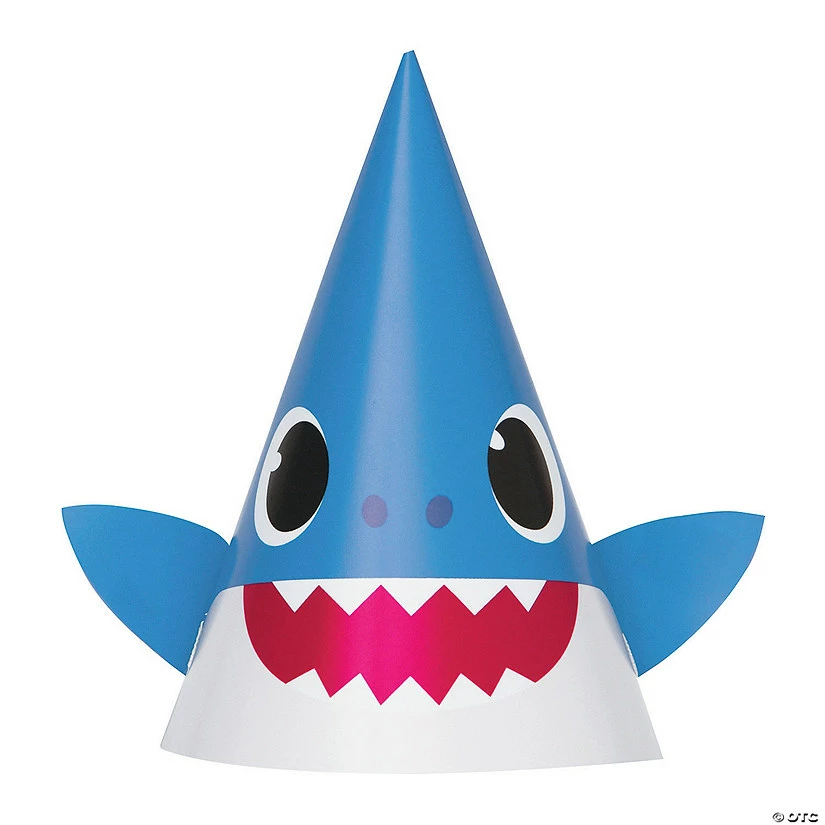 Coupon π Baby Shark Cone Party Hats - 8 Pc. βοΈ