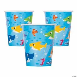 Best reviews of 🎉 Baby Shark, Grandpa Shark & Daddy Shark Paper Cups - 8 Pc. 🔥