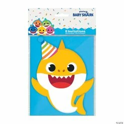 Best deal 🔔 Baby Shark Invitations - 8 Pc. 🧨