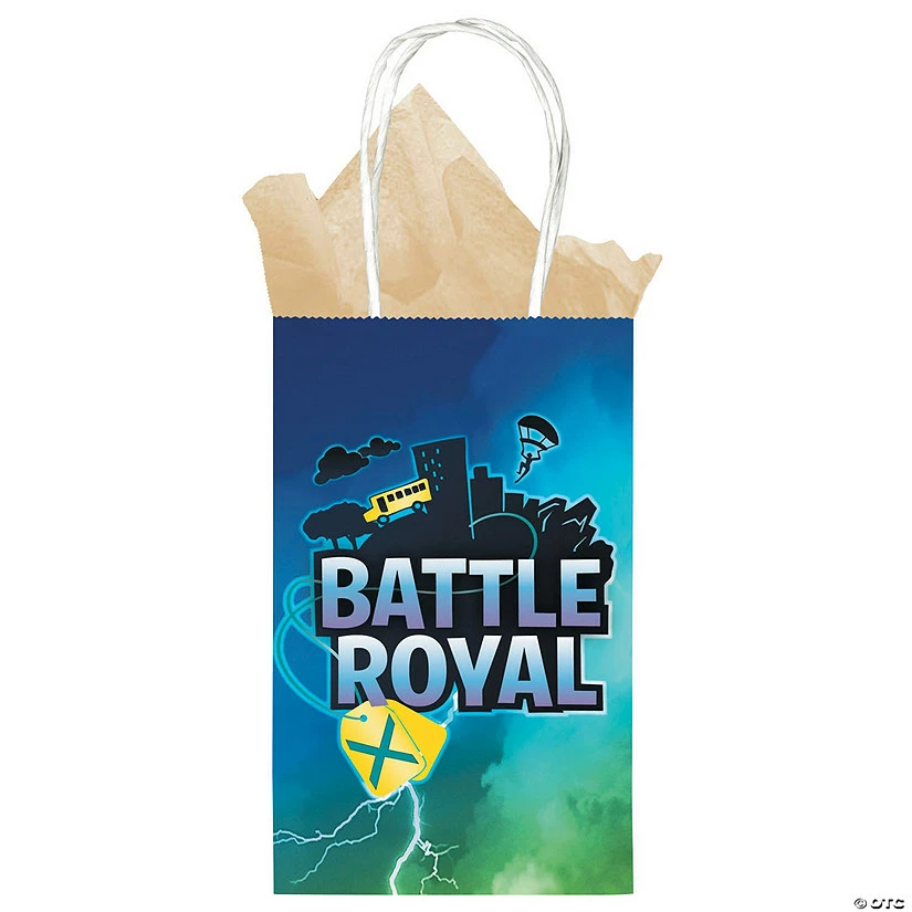 Hot Sale π Battle Royal Kraft Paper Gift Bags - 8 Pc. π