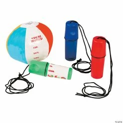 Promo 🎁 Beach Ball Invitations in Containers - 12 Pc. ⌛