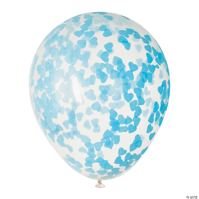 Budget π₯ Blue Confetti 16β Latex Balloons - 5 Pc. β