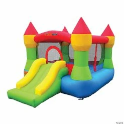Flash Sale ⌛ Bounceland Castle Bounce House with Hoop & Slide 🎉