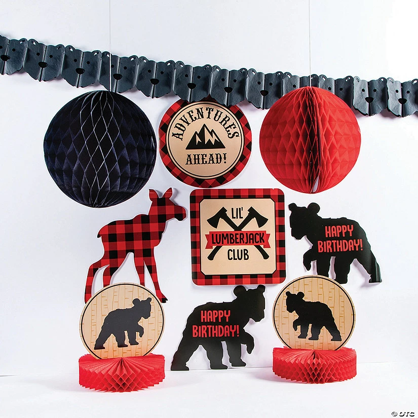 Hot Sale π Buffalo Plaid π₯³ Birthday Decorating Kit - 10 Pc. β¨