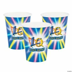 Best Pirce 🌟 Bulk Blue Laser Tag Party Paper Cups - 250 Ct. ✔️
