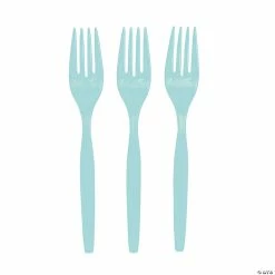 Cheap 😀 Bulk Solid Color Plastic Forks - 50 Ct. 🤩