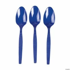 Hot Sale ❤️ Bulk Solid Color Plastic Spoons - 50 Ct. 🎉