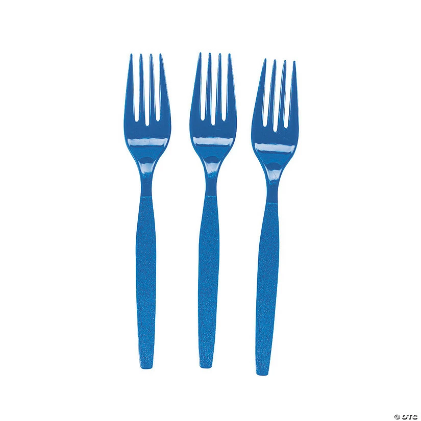 Deals π Bulk Solid Color Plastic Forks - 50 Ct. π