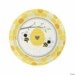 Best Sale 🤩 Bumblebee Party Round Paper Dinner Plates - 8 Ct. 🛒