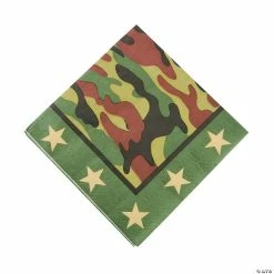 Wholesale 🎁 Camouflage Luncheon Napkins - 16 Pc. 🛒