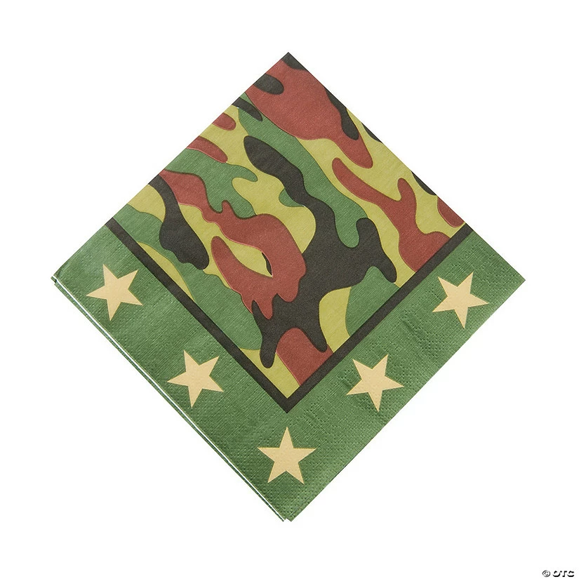 Wholesale π Camouflage Luncheon Napkins - 16 Pc. π