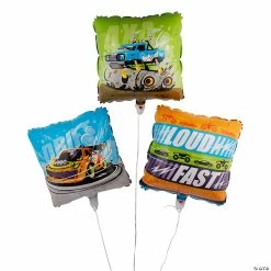 Wholesale 😉 Cars & Trucks 18" Mylar Balloons - 3 Pc. 💯