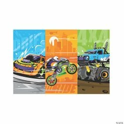 Promo ๐ฅฐ Cars & Trucks Backdrop - 3 Pc. โจ