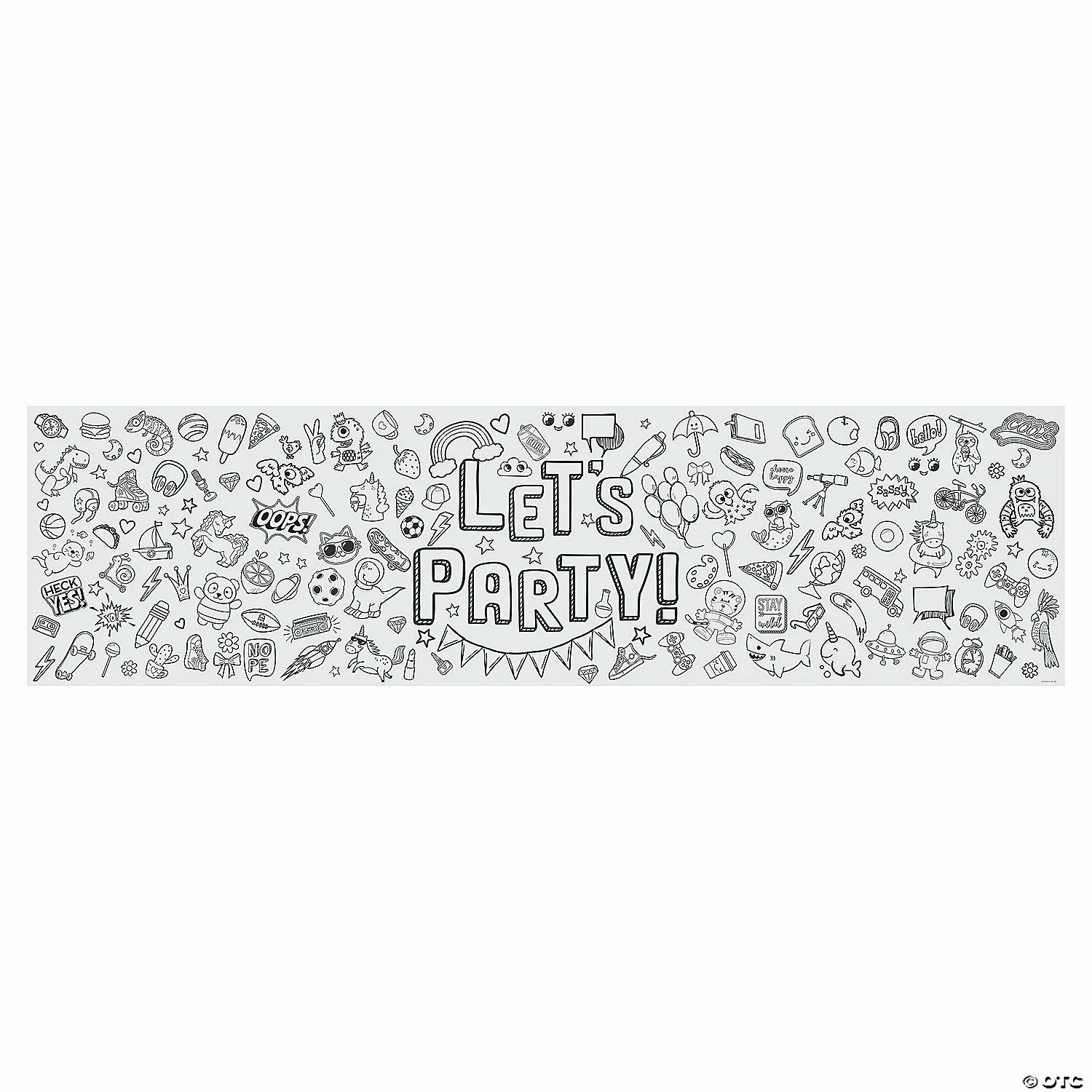 Budget βοΈ Color Your Own Art Party Banner β¨