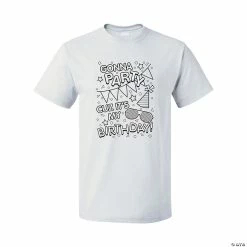 Coupon ⭐ Color Your Own Gonna Party 🥳 Birthday Party Youth T-Shirt 🥰