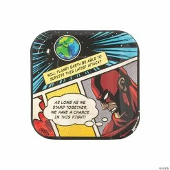 Flash Sale 🎁 Comic Superhero Square Paper Dessert Plates - 8 Ct. ❤️