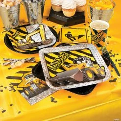 Buy 🧨 Construction Zone Tableware Kit for 8 Guests 😍