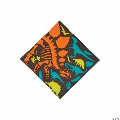 Flash Sale 🌟 Dino Dig Beverage Napkins - 16 Pc. 👍