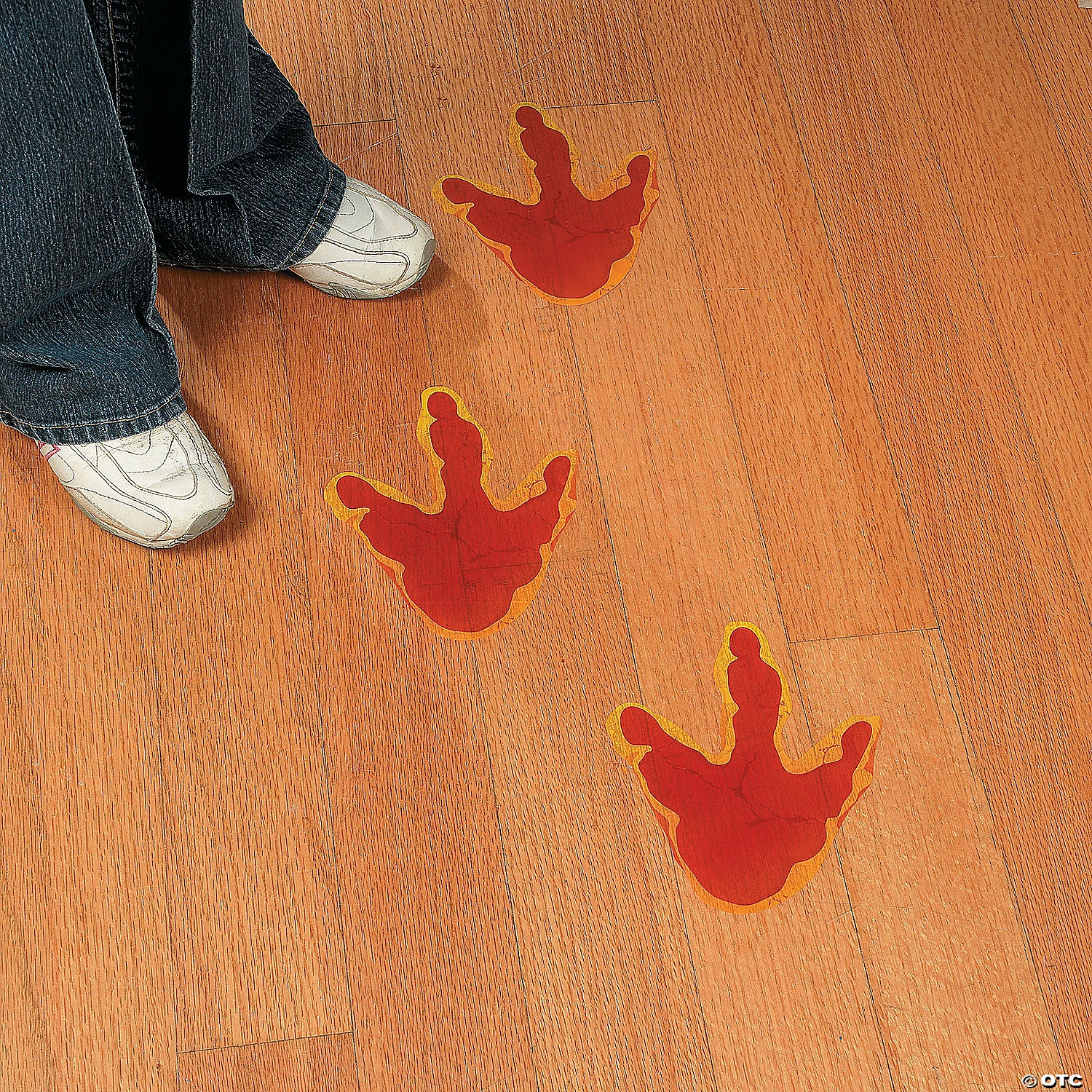 Coupon βοΈ Dino-Mite Footprint Floor Decals - 12 Pc. β€οΈ