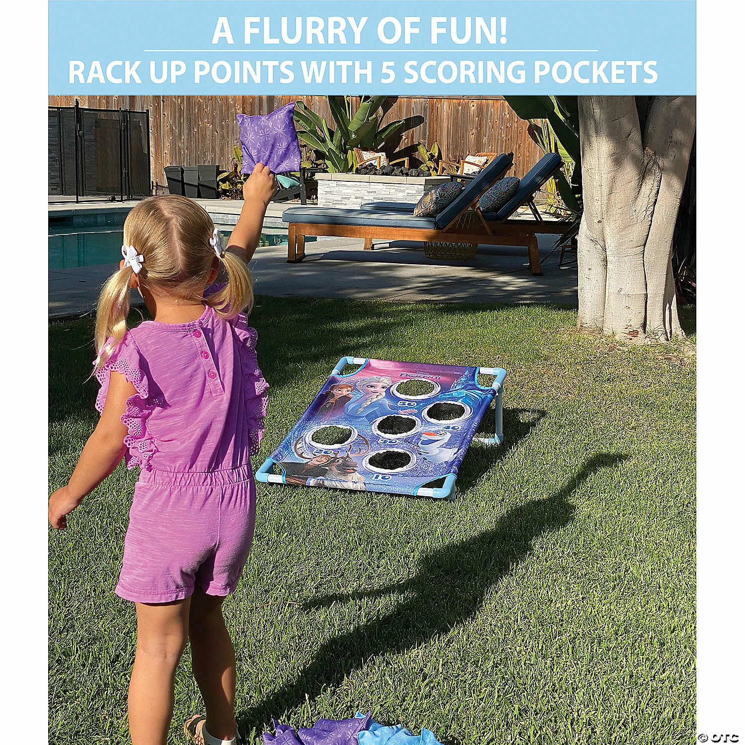 Brand new π€© Disney Frozen 2 Frost Toss Game Set by GoSports - Includes 8 Snowflake Bean Bags with Portable Carrying Case βοΈ - Image 3