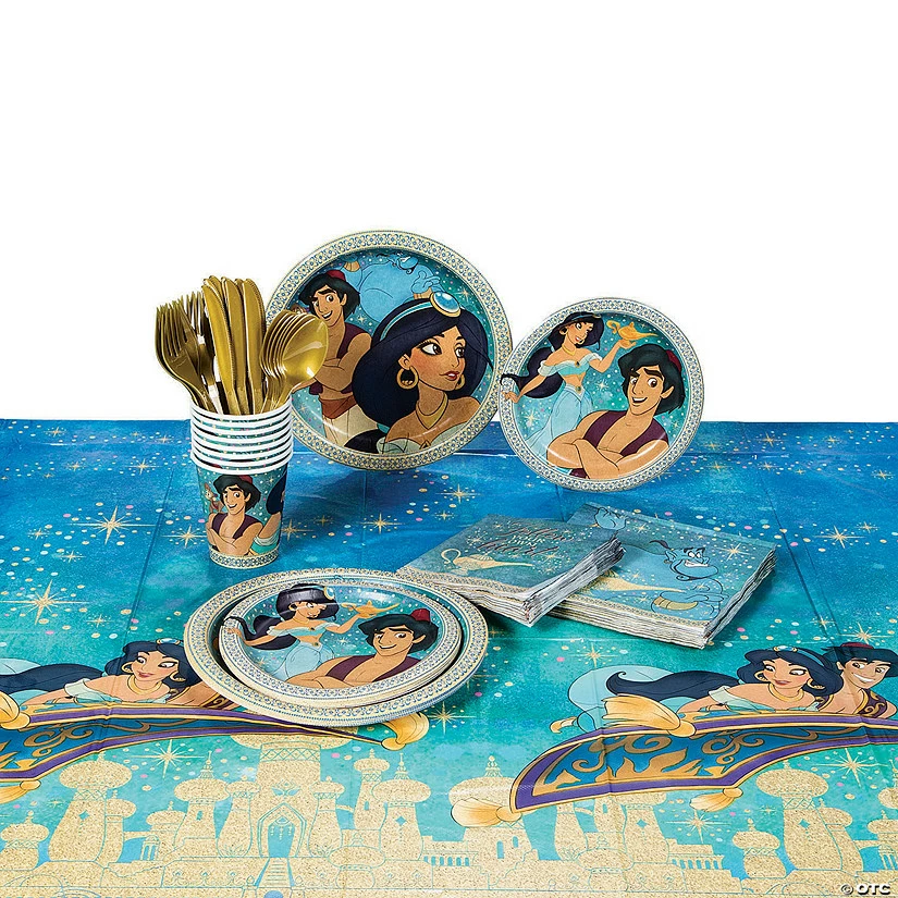 Flash Sale 🤩 Disney’s Aladdin™ Tableware Kit for 8 Guests ✔️