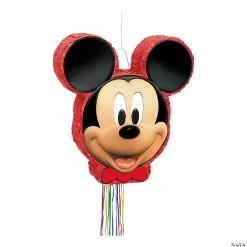 Best Pirce 🎉 Disney’s Mickey Mouse Party Pull-String Piñata 💯