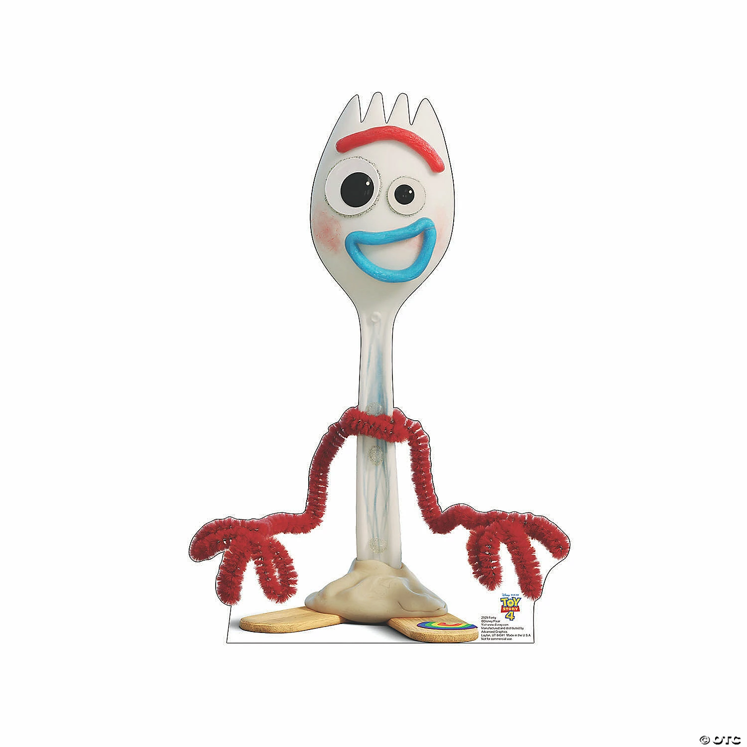 Budget π Disney Toy Story 4β’ Forky Life-Size Cardboard Stand-Up β€οΈ