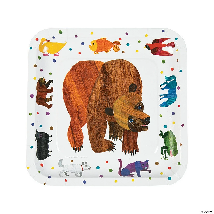 Cheap 🛒 Eric Carle Brown Bear, Brown Bear, What Do You See? Paper Dinner Plates - 8 Ct. 😀