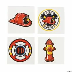 Cheap π₯ Firefighter Temporary Tattoos - 72 Pc. π