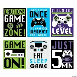 Wholesale π Gamer Poster Set - 6 Pc. β¨
