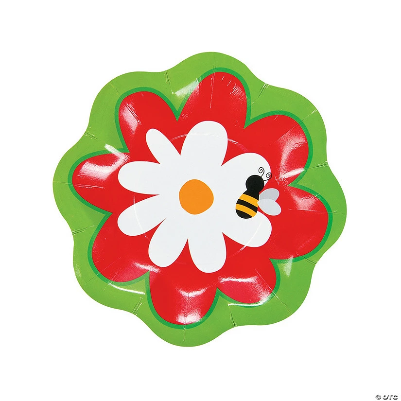 Outlet π Garden π₯³ Birthday Party Flower-Shaped Paper Dessert Plates - 8 Ct. π