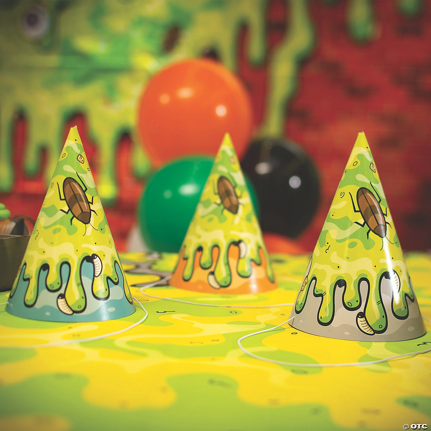 Cheap π Gross Slime Cone Party Hats - 12 Pc. β€οΈ - Image 3