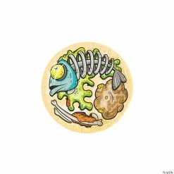 Cheap 😀 Gross Slime Decaying Fish Paper Dessert Plates - 8 Ct. 🧨