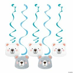 Flash Sale 😉 Happy Bear Hanging Swirl Decorations - 5 Pc. ✔️