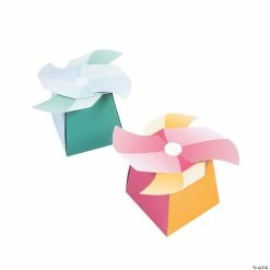 New 🧨 Happy Day Pinwheel Favor Boxes - 12 Pc. 🤩