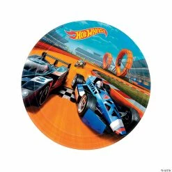 Wholesale ⭐ Hot Wheels® Wild Racer Round Paper Dinner Plates - 8 Ct. ⭐