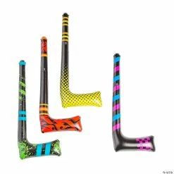 Promo 😍 Inflatable Hockey Sticks - 12 Pc. 🔔
