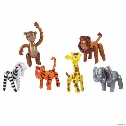 Buy โ Inflatable Zoo Animal Assortment - 12 Pc. โญ