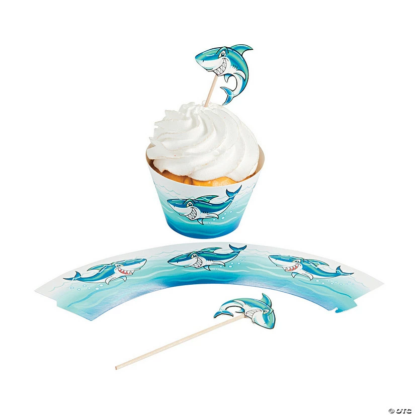 Best deal π Jawsome Shark Cupcake Wrappers with Picks - 100 Pc. π