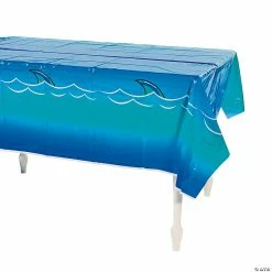 Budget ❤️ Jawsome Shark Plastic Tablecloth 🌟